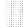 Termodżety aluminiowe 3249 prostokąt 3mm x 10mm srebro