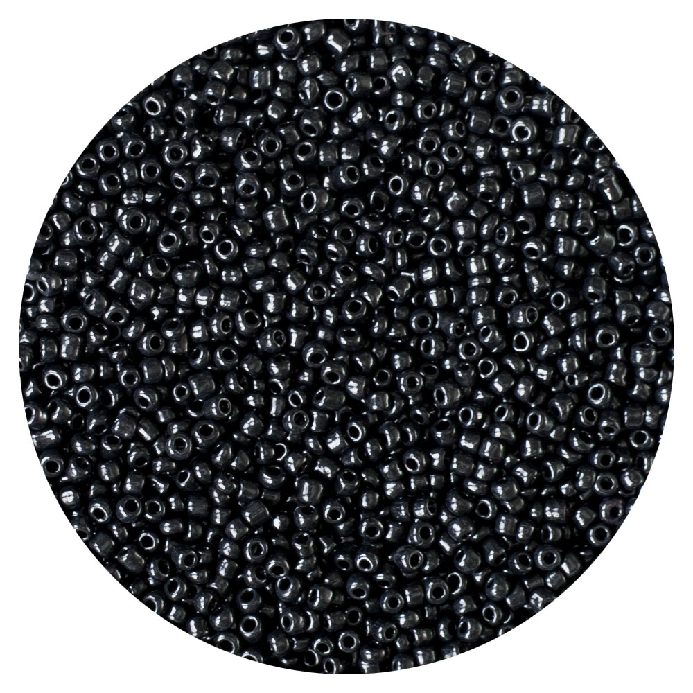 Koraliki szklane drobne 3 mm kolor 49 czarny