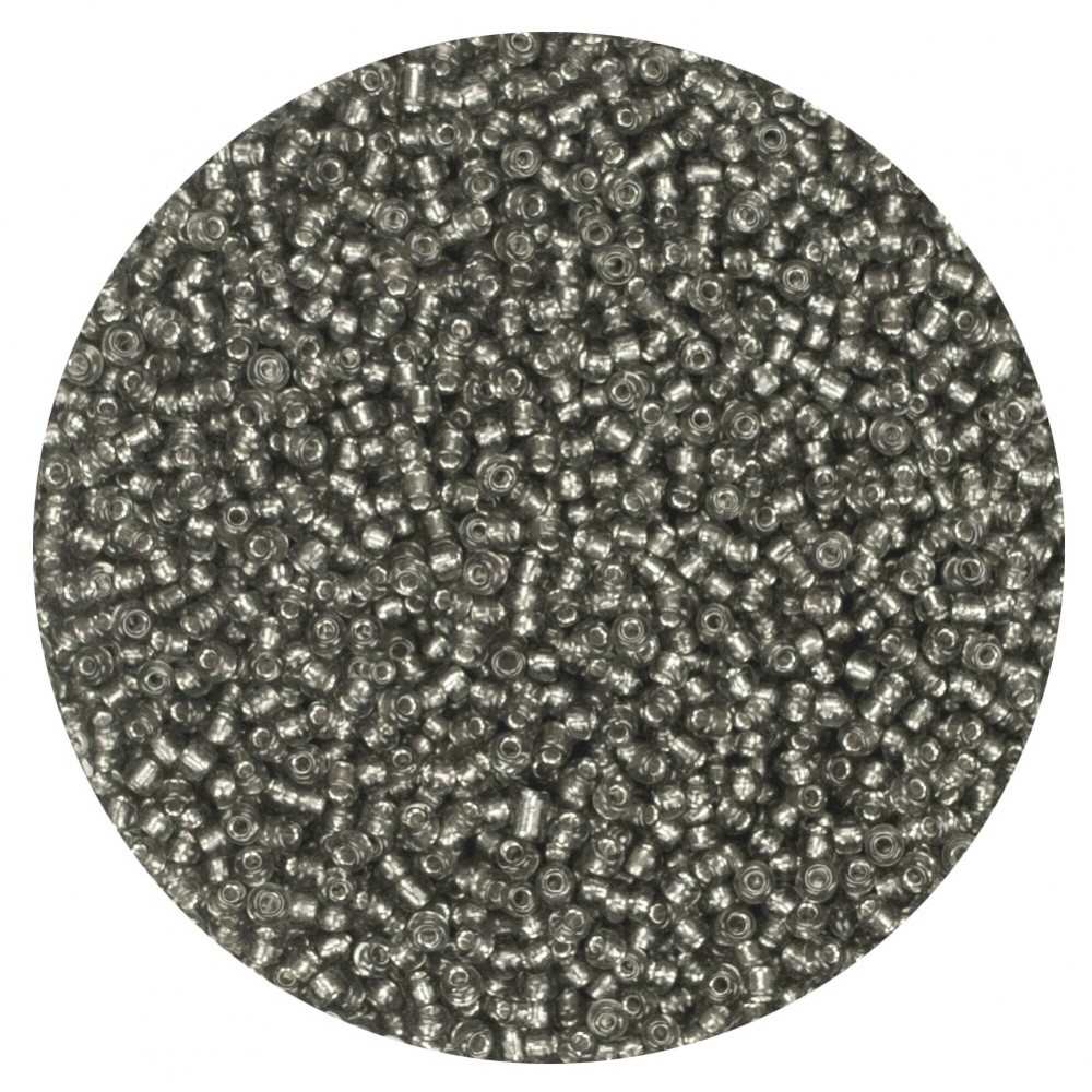 Koraliki szklane drobne 3 mm kolor 52 szklisty grafit