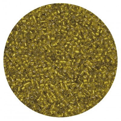 Koraliki szklane drobne 3 mm kolor 30 żółta zieleń