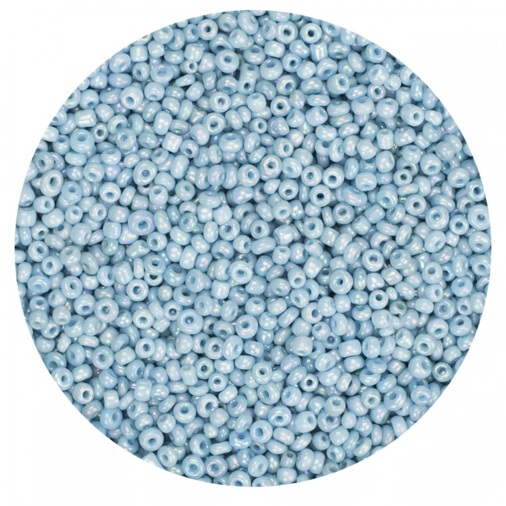 Koraliki szklane drobne 3 mm kolor 403 niebieski opal