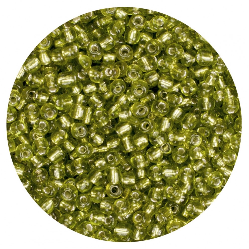 Koraliki szklane grube 6 mm kolor 24 wiosenna zieleń