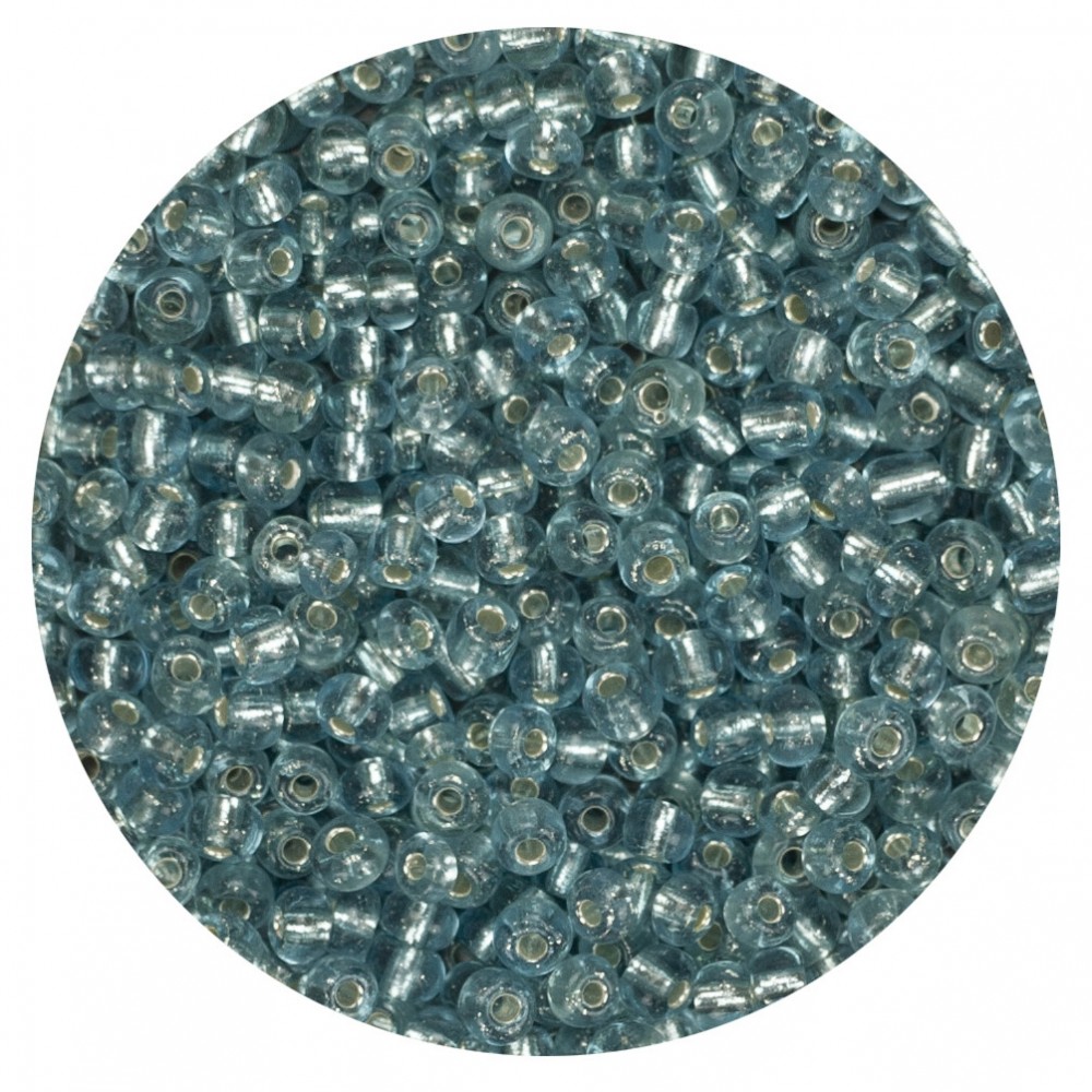 Koraliki szklane grube 6 mm kolor 23 niebieski szklisty