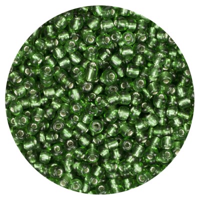 Koraliki szklane grube 6 mm kolor 27B zielony