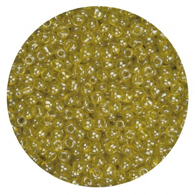 Koraliki szklane grube 6 mm kolor 110 świetlisty żółty