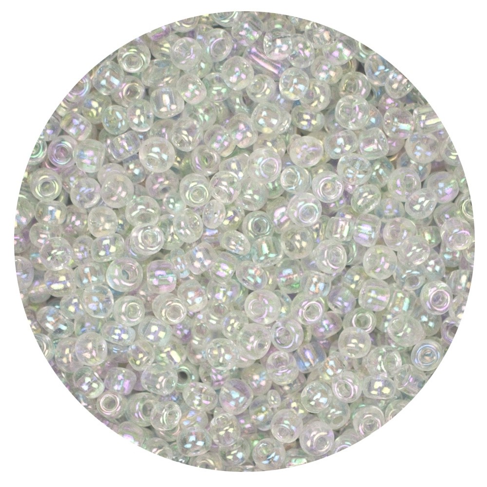 Koraliki szklane grube 6 mm kolor 161 cristal opal