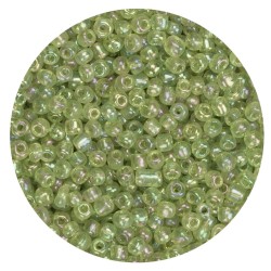 Koraliki szklane grube 6 mm kolor 164 jasna zieleń opal