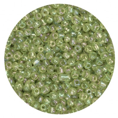 Koraliki szklane grube 6 mm kolor 164 jasna zieleń opal