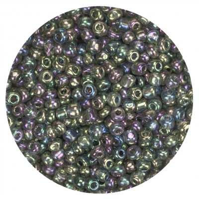 Koraliki szklane grube 6 mm kolor 172 płynny metal light