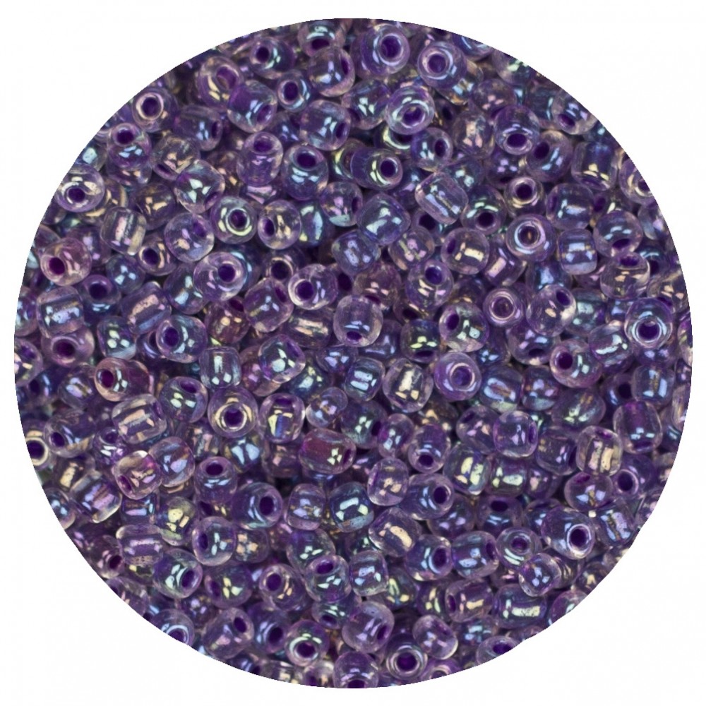 Koraliki szklane grube 6 mm kolor 213 wrzos