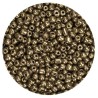 Koraliki szklane grube 6 mm kolor 601 brąz metaliczny