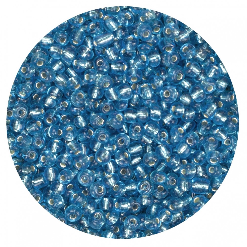 Koraliki szklane grube 6 mm kolor 23B morski