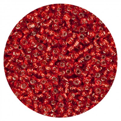 Koraliki szklane grube 6 mm kolor 25B czerwony