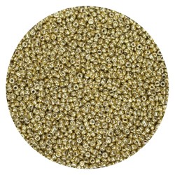 Koraliki szklane drobne 3 mm kolor 1107 złoty