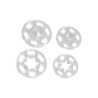 Przezroczyste plastikowe zatrzaski rozmiar 15 mm 10 sztuk
