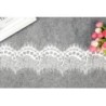 Koronka francuska z rzęskami biała GNR73291 sz. 90mm dł. 3m