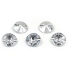 Guzik ozdobny przezroczysty Diament 21 mm 5 szt