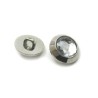 Guzik srebrny z akrylową cyrkonią 57414 13 mm 5 szt