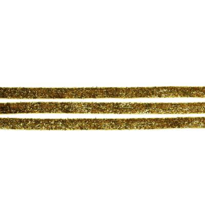 Aksamitka tasiemka brokatowa złota TA40277 10mm długość 30 yrd