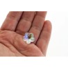 Szklana zawieszka w kształcie kwiatka 13 mm