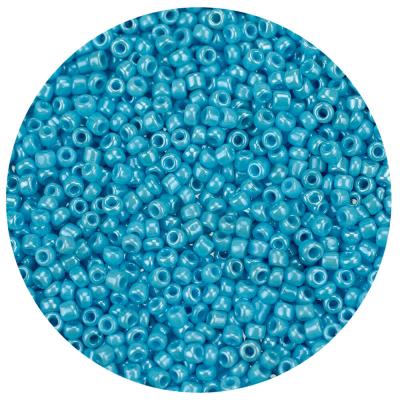Koraliki szklane drobne 3 mm kolor 123 świetlisty niebieski