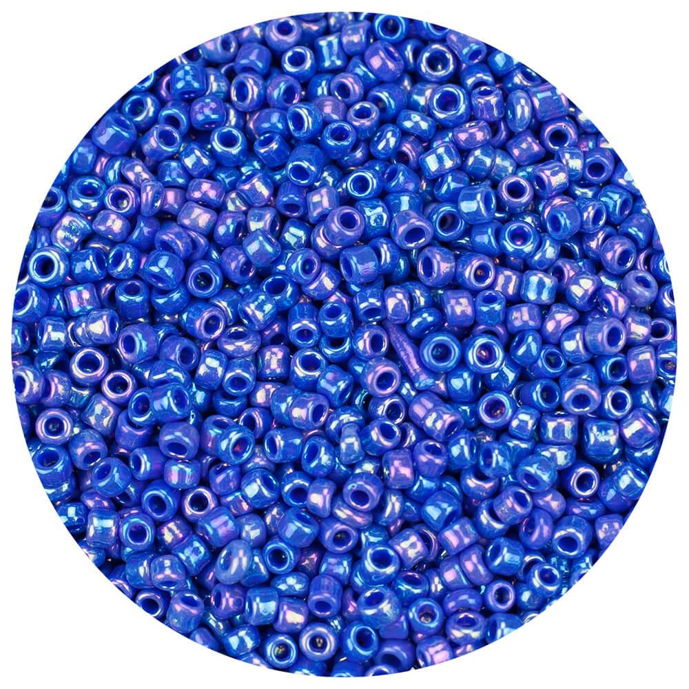 Koraliki szklane drobne 3 mm kolor 408 akwamaryna metaliczny mat