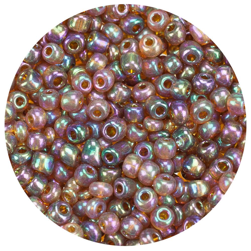 Koraliki szklane grube 6 mm kolor 162C metal lila