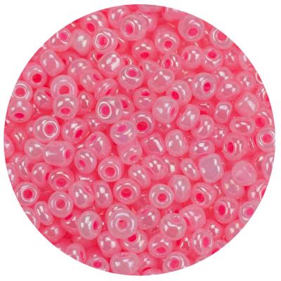 Koraliki szklane grube 6 mm kolor 145 jasny róż opal