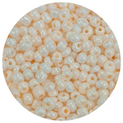 Koraliki szklane grube 6 mm kolor 965 kość słoniowa
