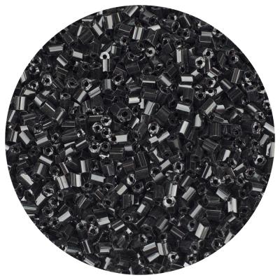 Koraliki szklane słomka krótka kolor 49 czarny
