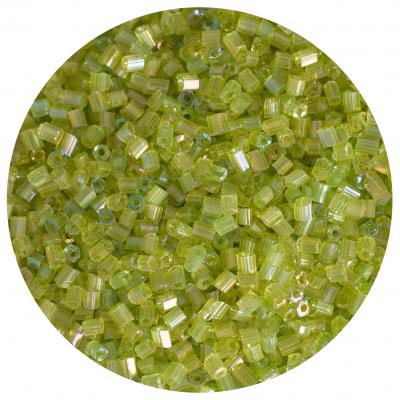 Koraliki szklane słomka krótka kolor 164A jasna zieleń opal