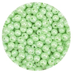 Koraliki akrylowe 50207 rozmiar 6mm kolor jasna mięta
