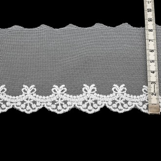 Koronka stylonowa KR521 90 mm biała