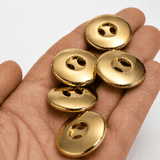 Guzik ozdobny 56214 25 mm złoty | Grofes
